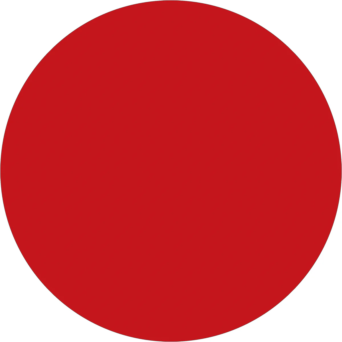 1 1/2" Red Inventory Circle Labels 500/Roll