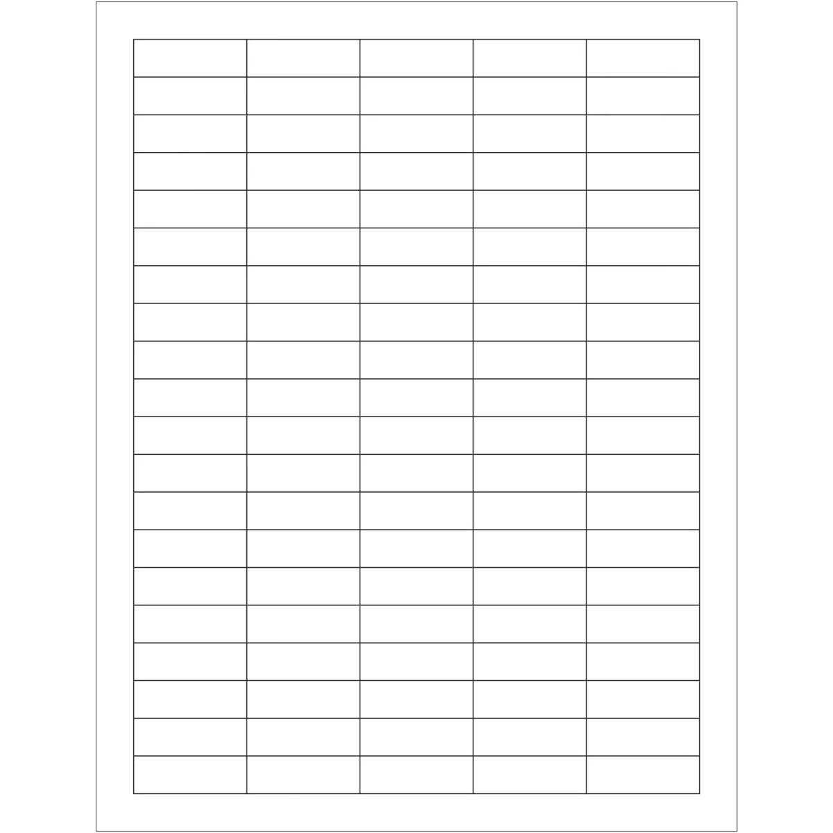 1 1/2 x 1" White Rectangle Laser Labels - Master Case 50000/Case