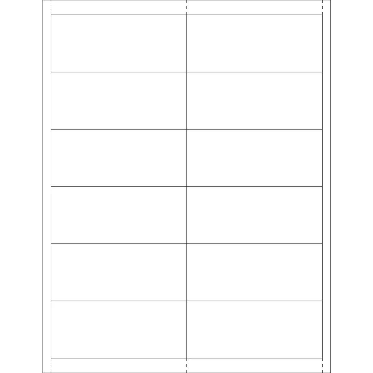 1 11/16 x 4 Plastic Label Holder Insert Cards 600/Case