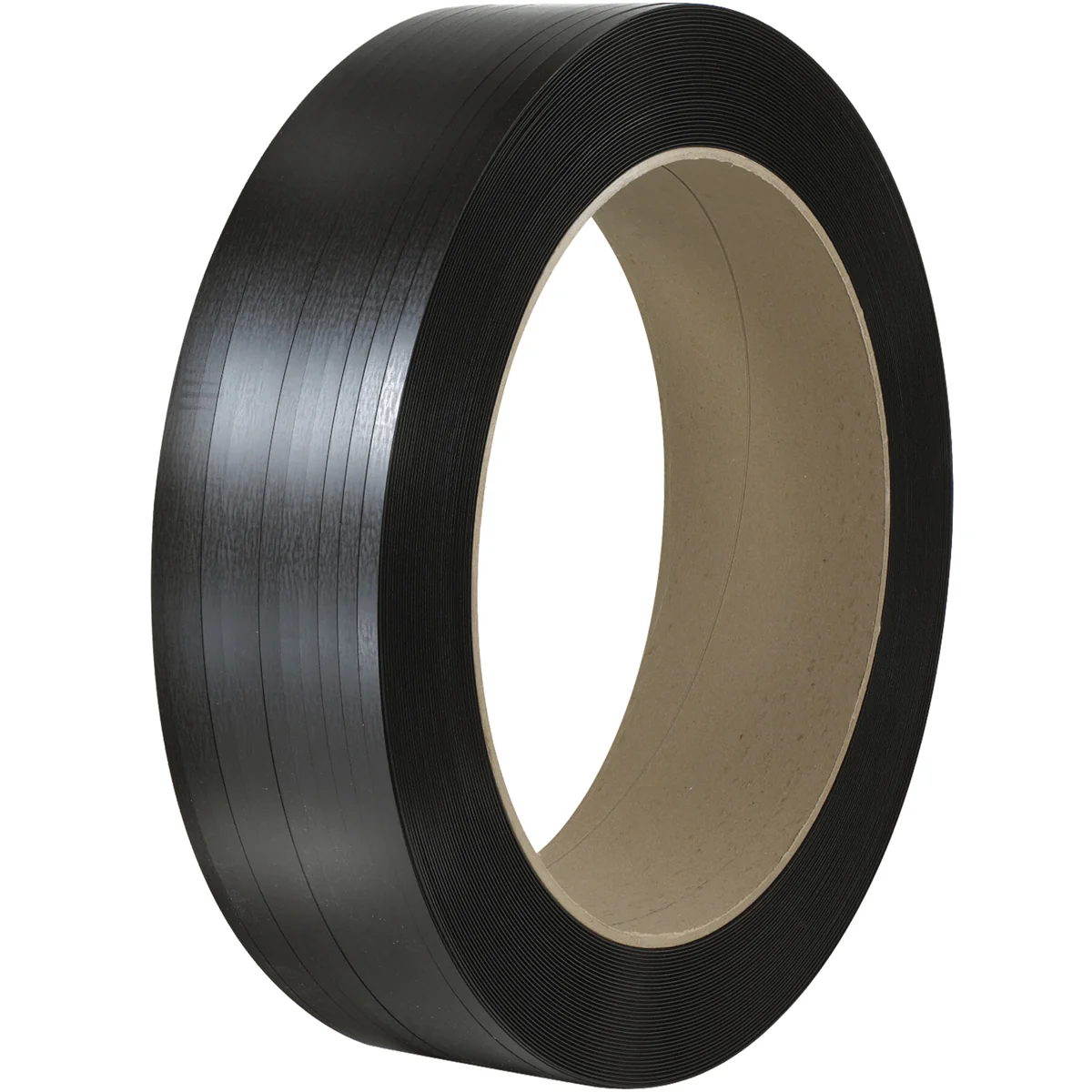 1/2" x .022 500# (16x6) Signode Comparable Poly Strap 8000 Feet BLACK