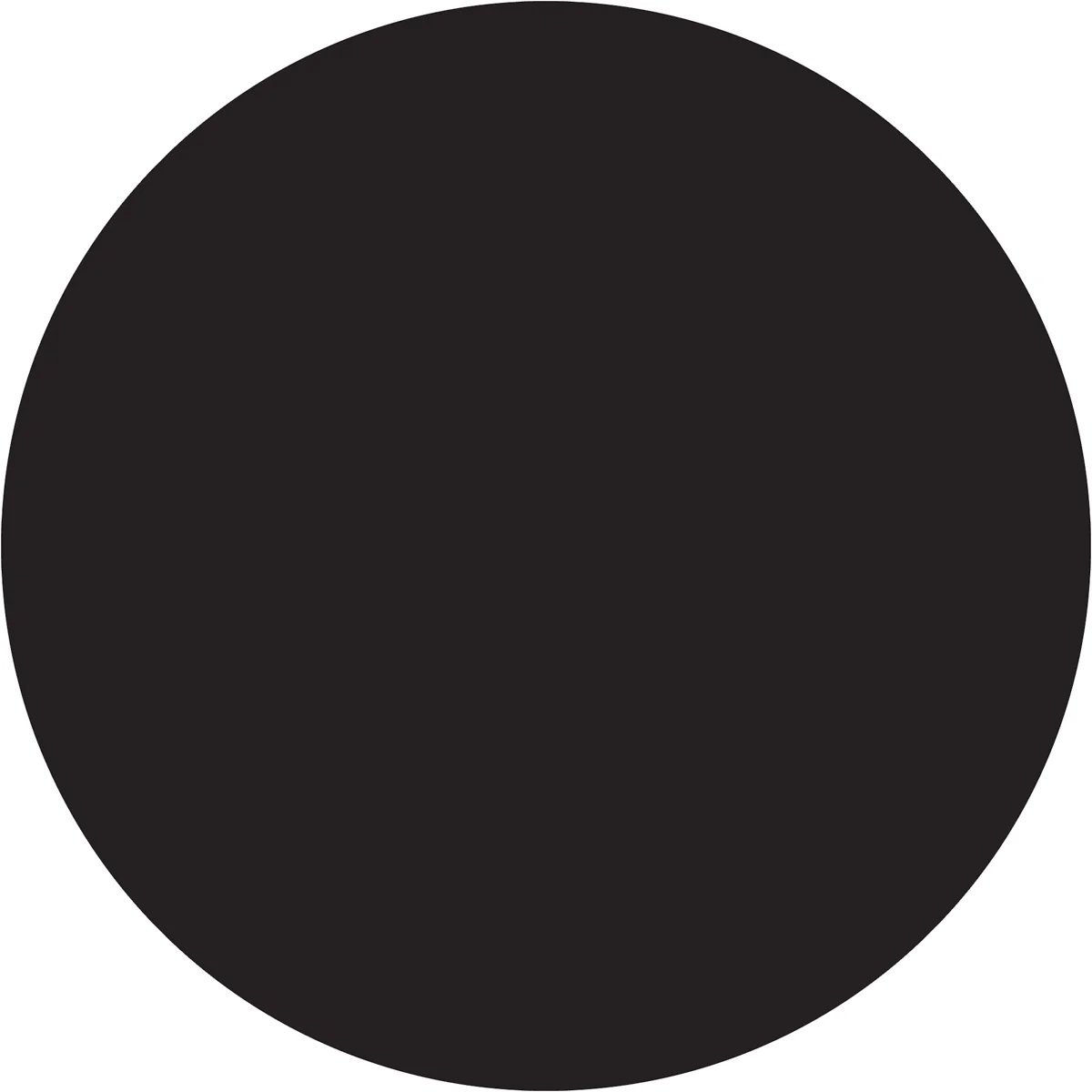 1" Black Inventory Circle Labels 500/Roll
