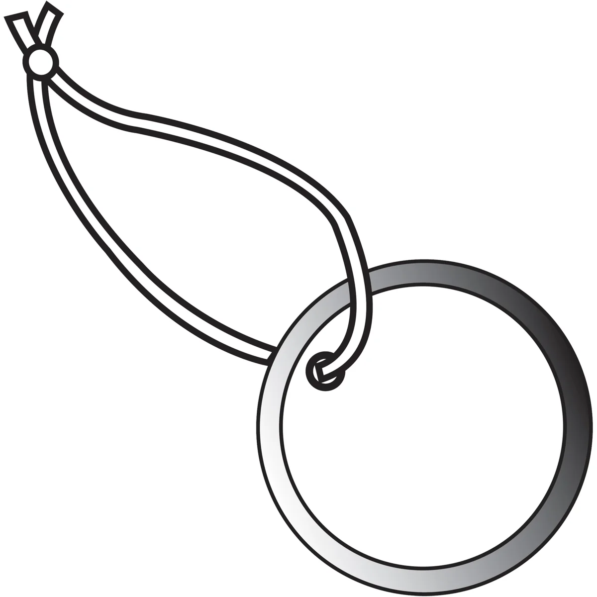 1" Metal Rim Tags - Pre-Strung 100/Case