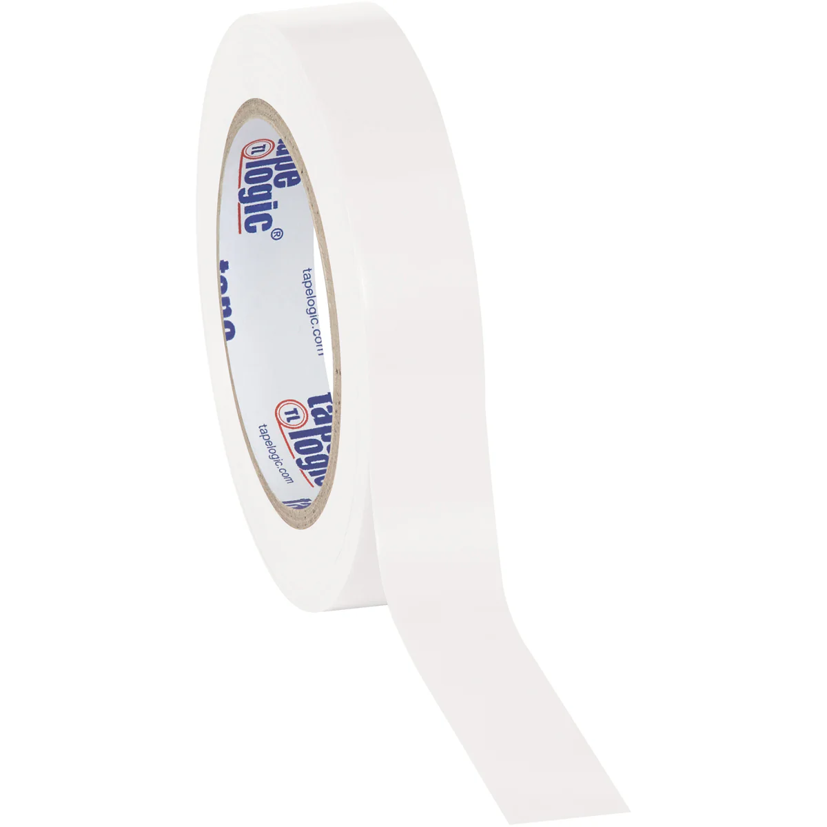 1" x 36 yds. White Solid Vinyl Safety Tape 3/Case