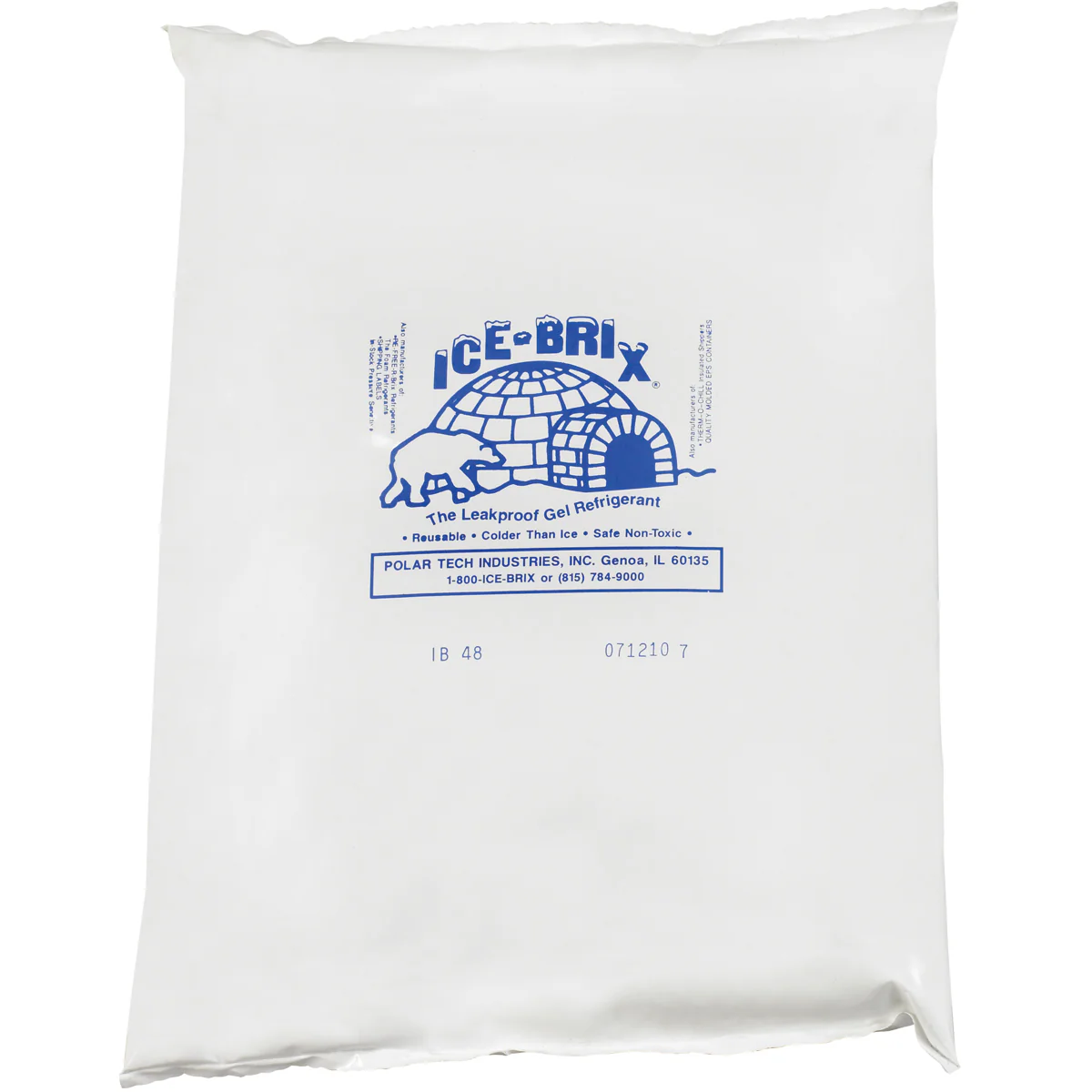 10 1/4 x 8 x 1 1/2 - 48 oz. Ice-Brix Cold Packs 6/Case