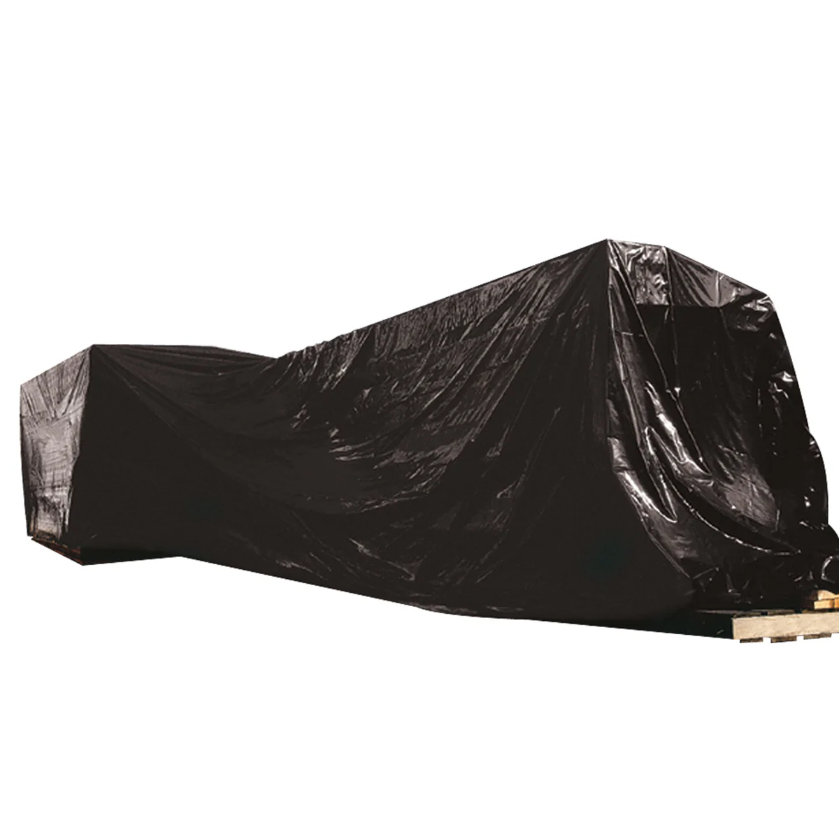 10 Feet x 100 Feet (4 mil) Black Poly Sheeting