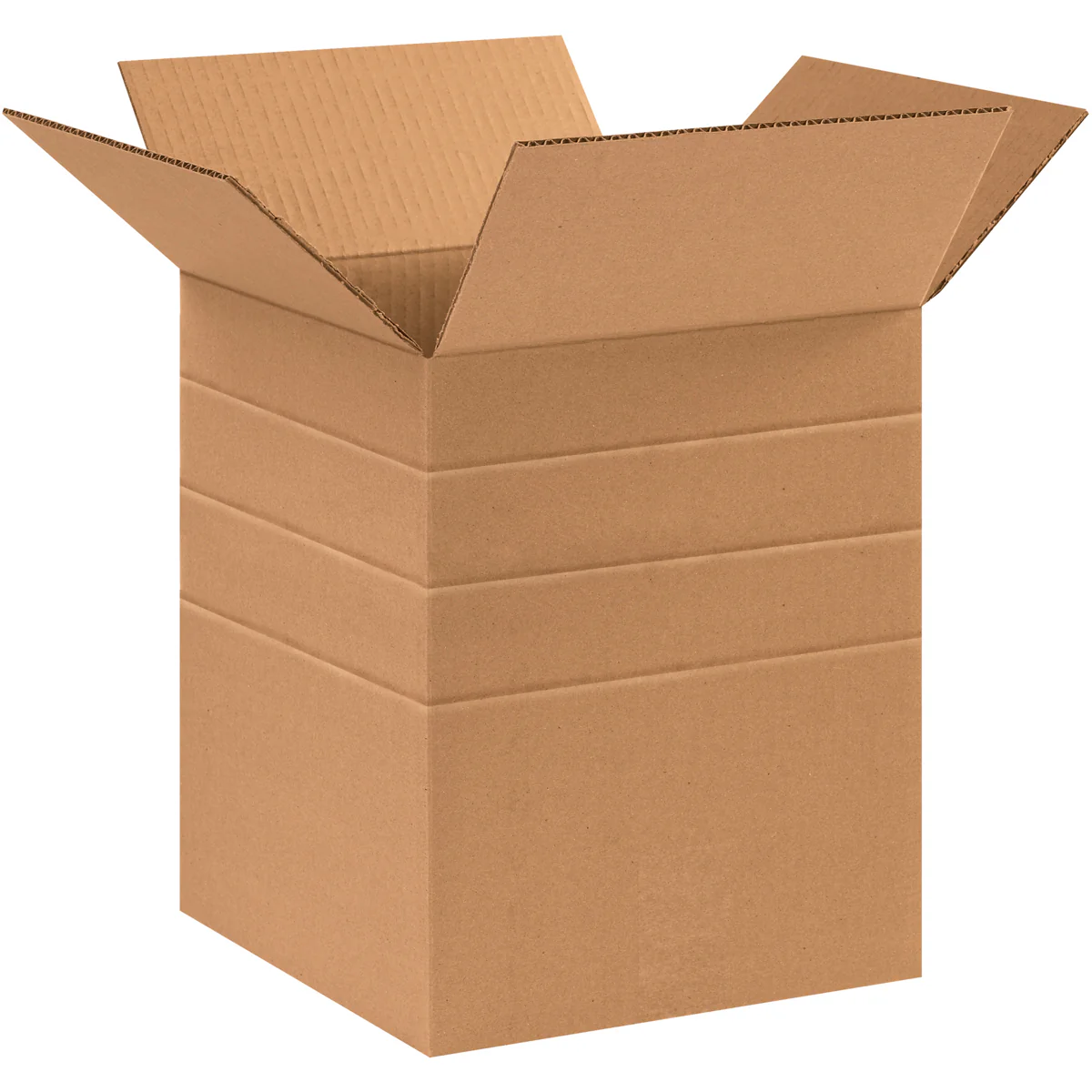 10 x 10 x 12 Multi Depth Corrugated Boxes 25/Bundle