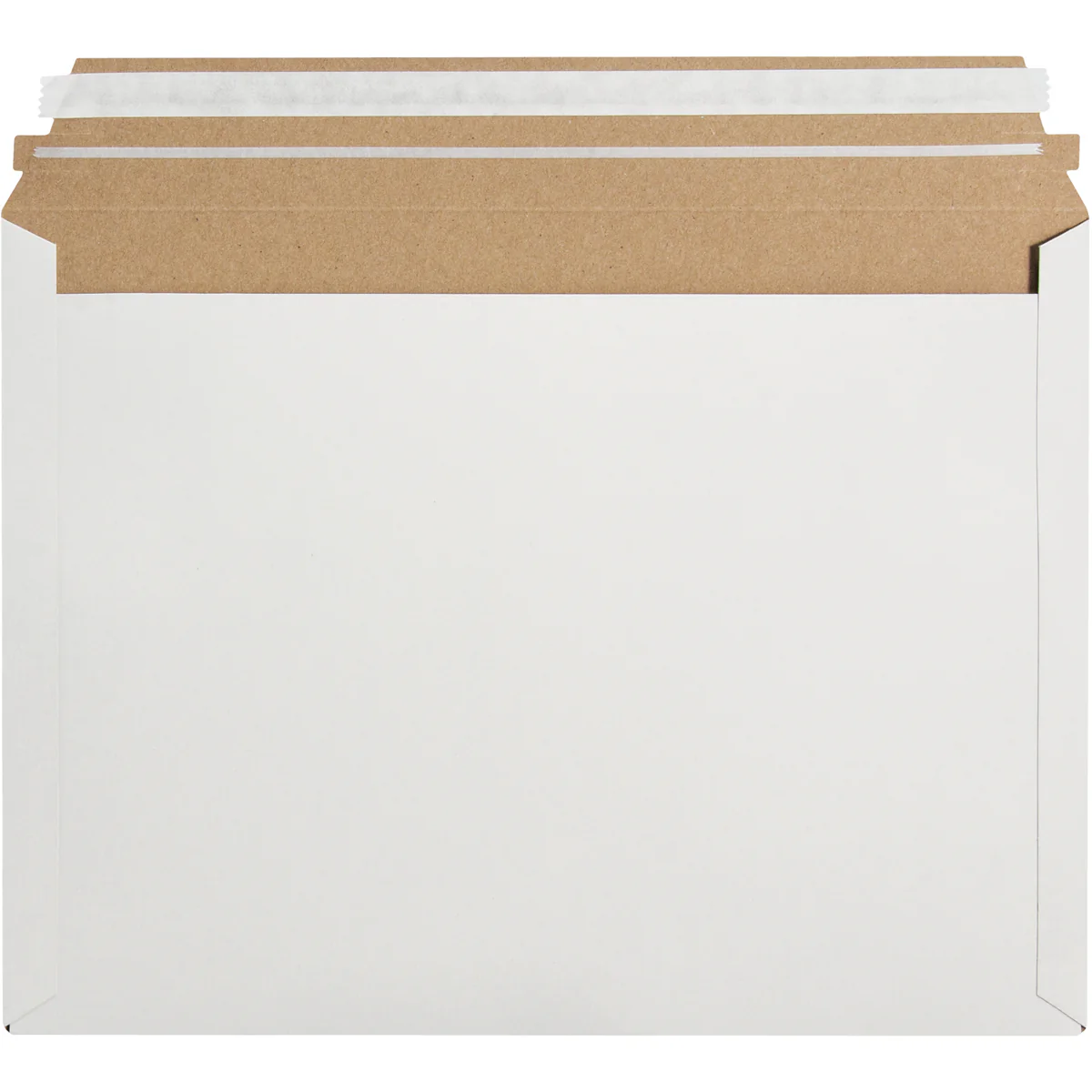 12 1/2 x 9 1/2 Self-Seal White UPS/Post Office Rigid Mailer 250/Case