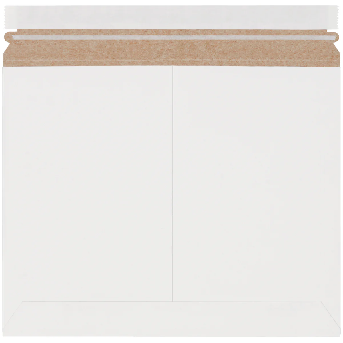 12 1/4 x 9 3/4 White Utility Grade Flat Mailers 200/Case
