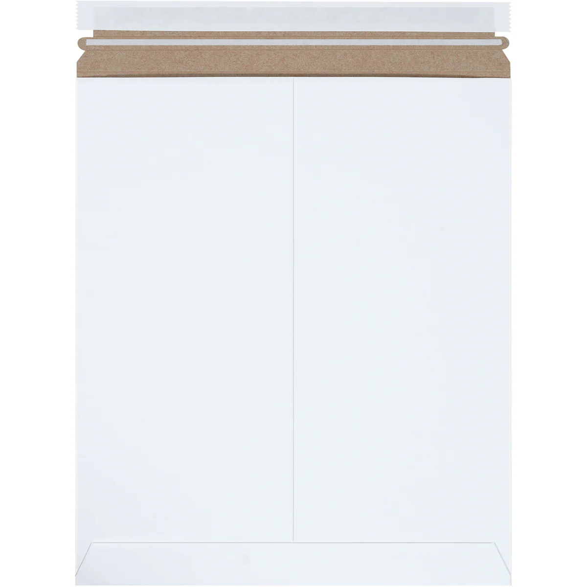 12 3/4 x 15 Self-Seal White Rigid Mailer - 25/Case