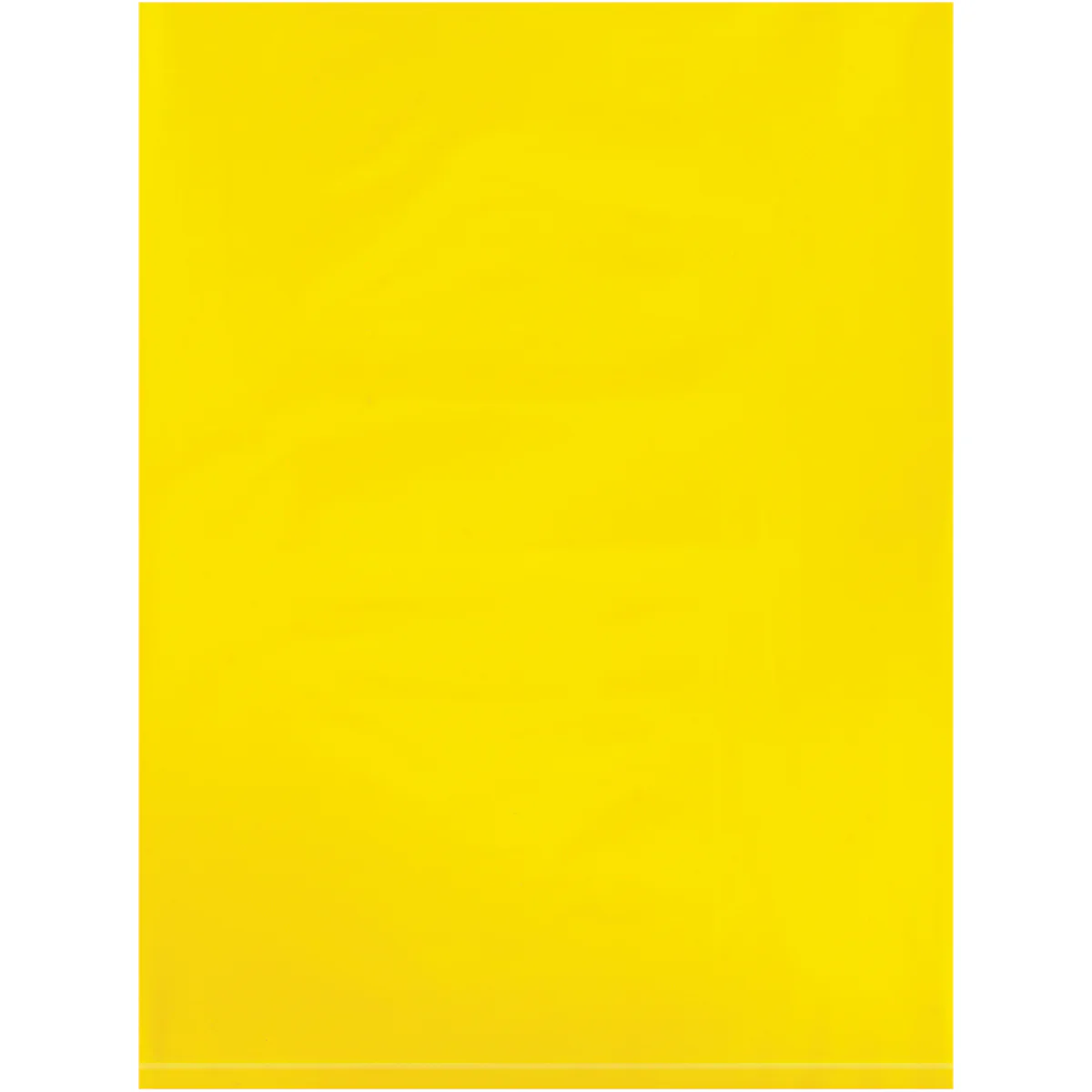 12 x 15 - 2 Mil Yellow Flat Poly Bags 1000/Case