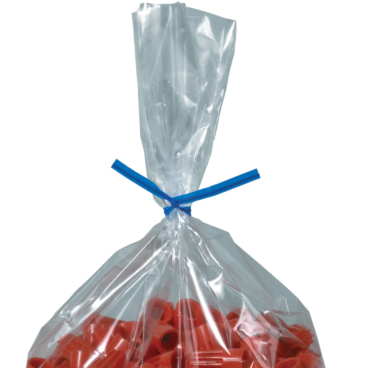 12 x 5/32 Blue Plastic Twist Ties 2000/Case