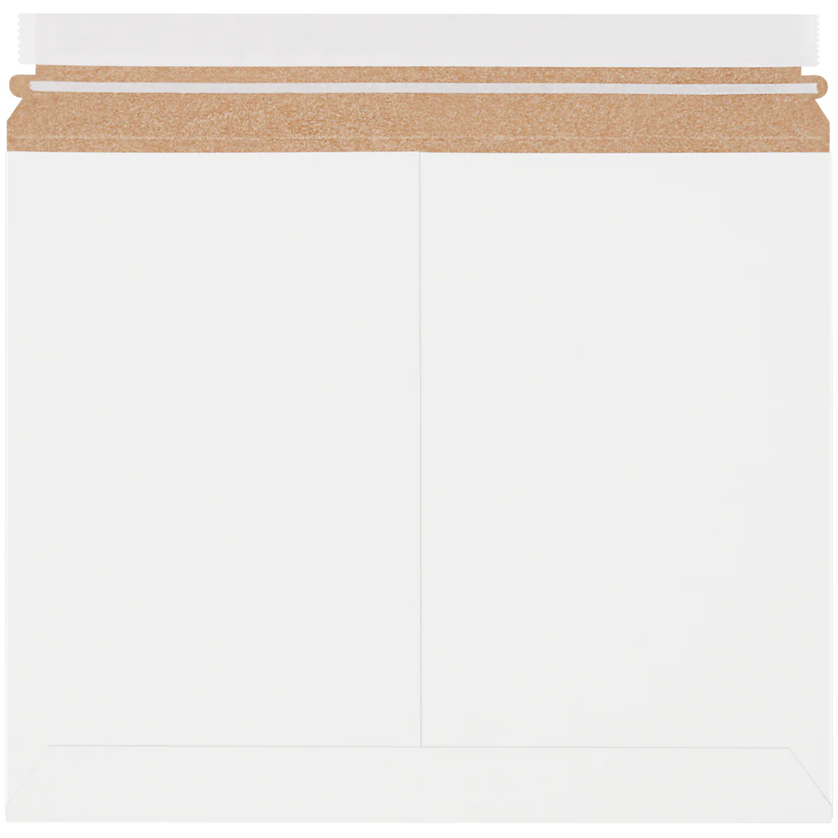 13 1/2 x 11 White Utility Grade Flat Mailers 200/Case