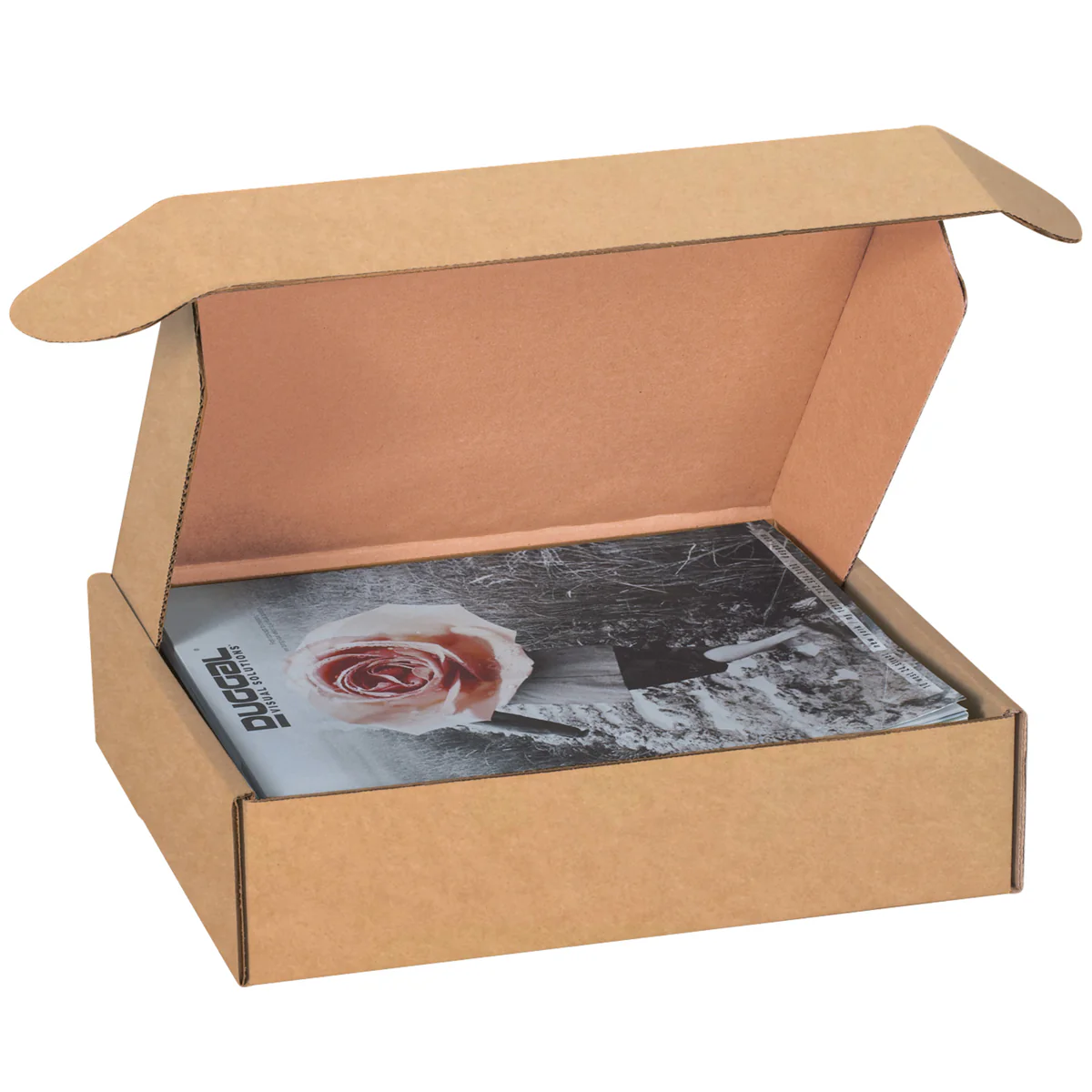 14 x 10 x 3 Brown Corrugated Deluxe Literature Mailers 50/Bundle