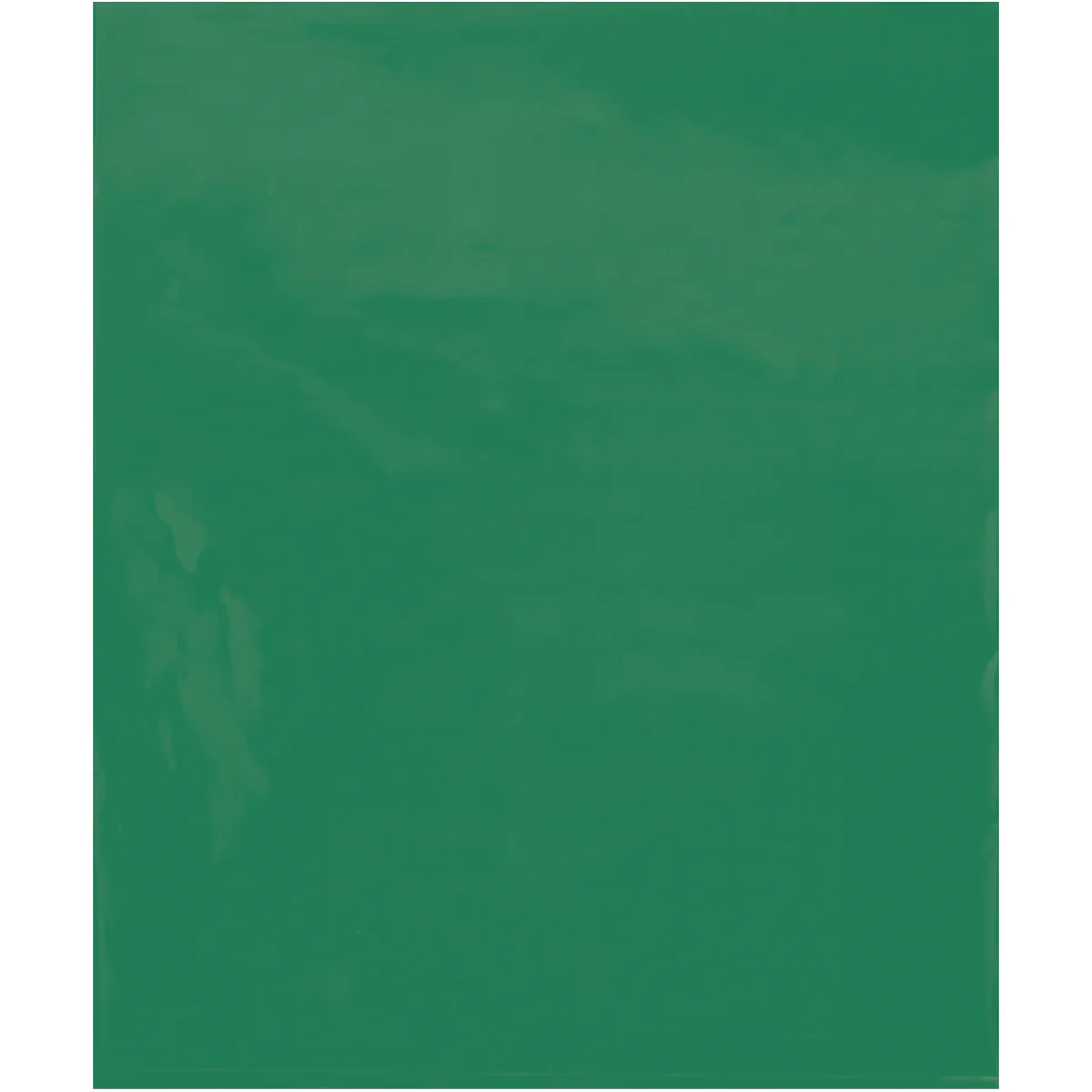 15 x 18 - 2 Mil Green Flat Poly Bags 1000/Case