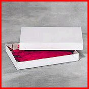 17 x 11 x 2 1/2 White Apparel Box - Matte Finish 50/Case - Image 2