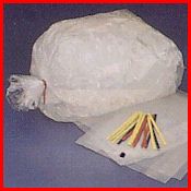 18 x 36 (3 mil) Clear EVA Ice Bags (50 lb. max) 250/Case