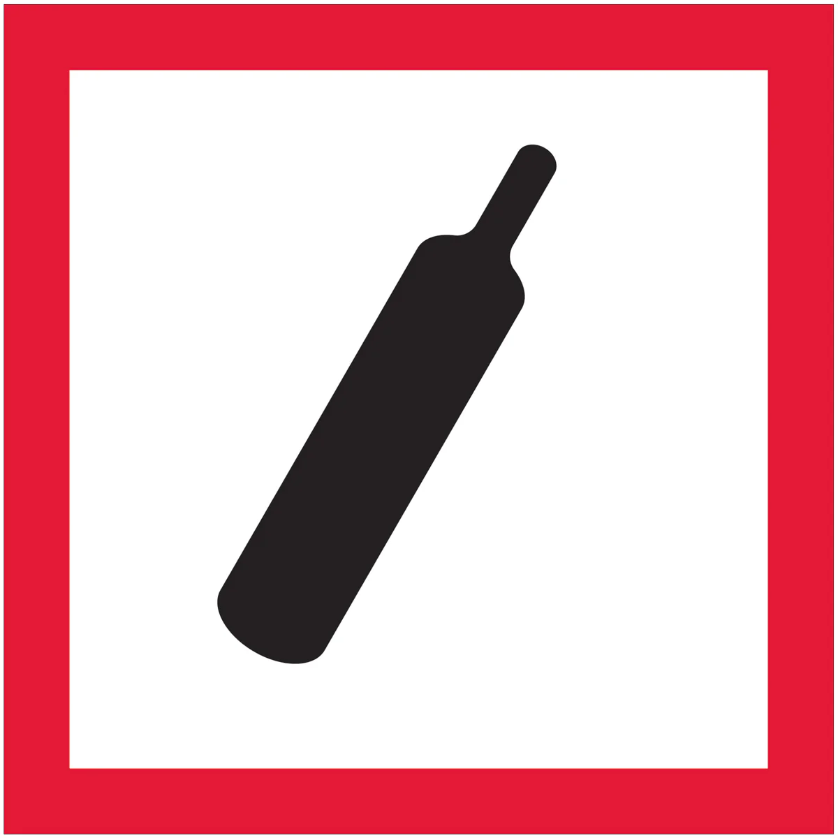 2 x 2" Pictogram - Gas Cylinder Labels 500/Roll
