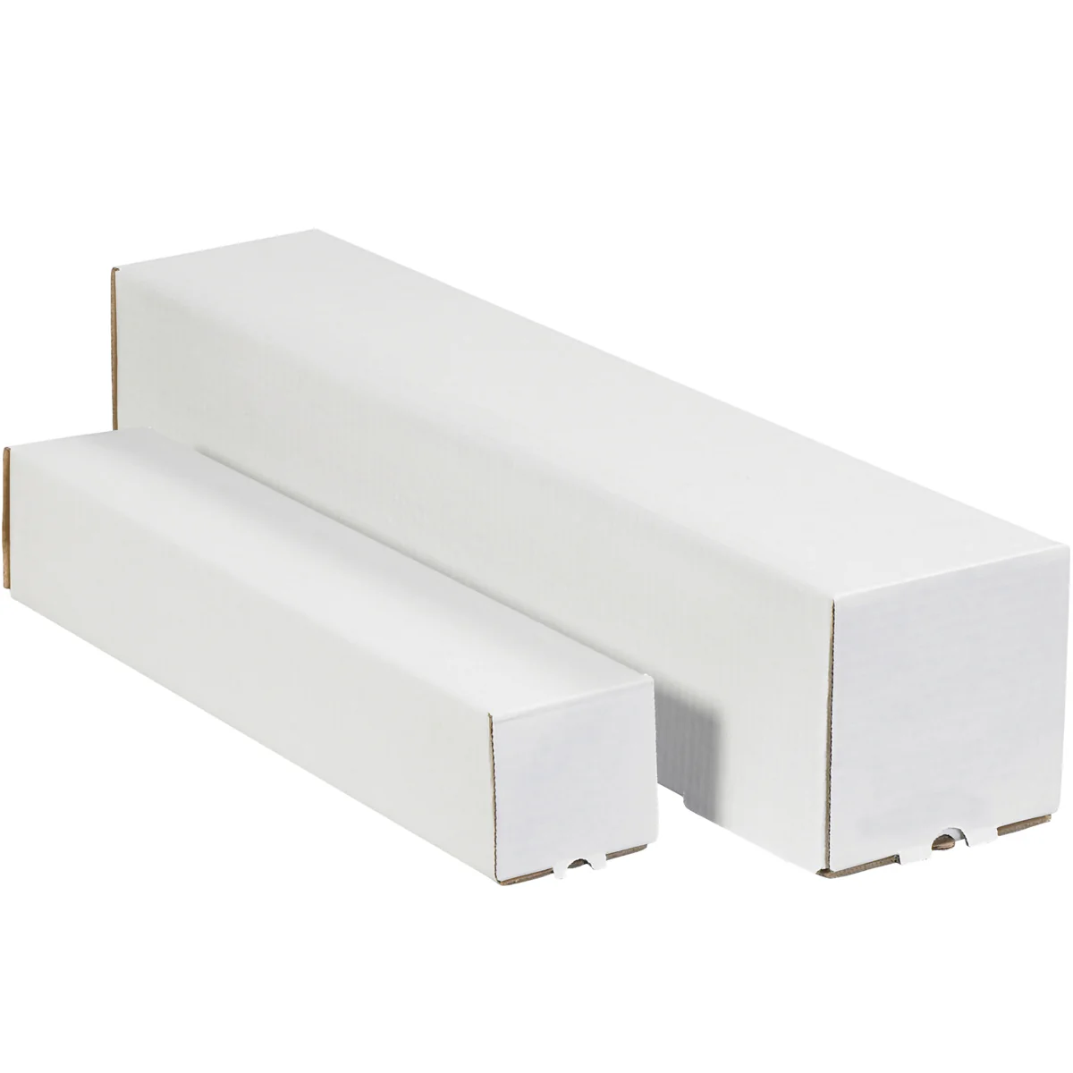 2 x 2 x 25 Square White Corrugated Mailing Tube 50/Bundle