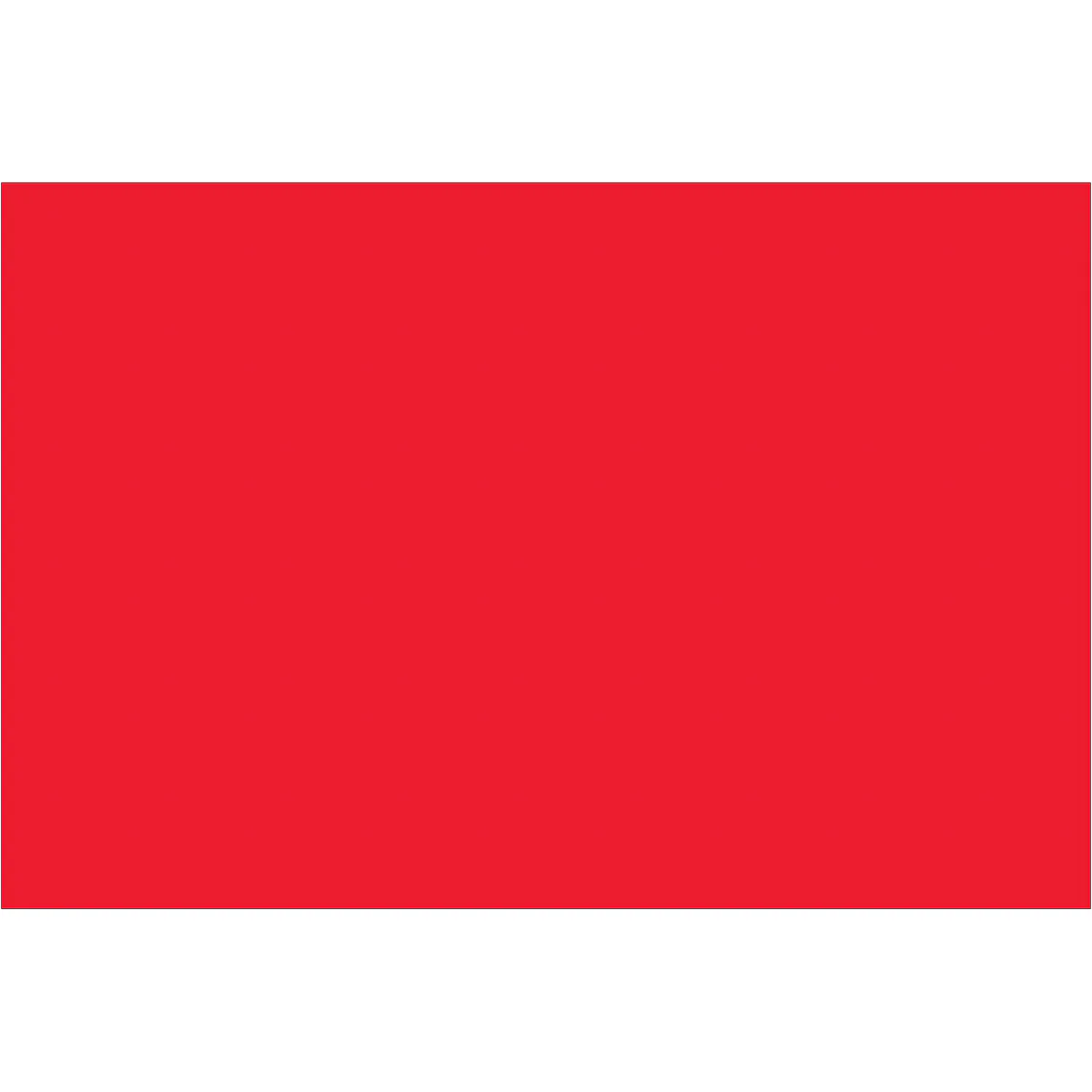 2 x 3" Fluorescent Red Inventory Rectangle Labels 500/Roll