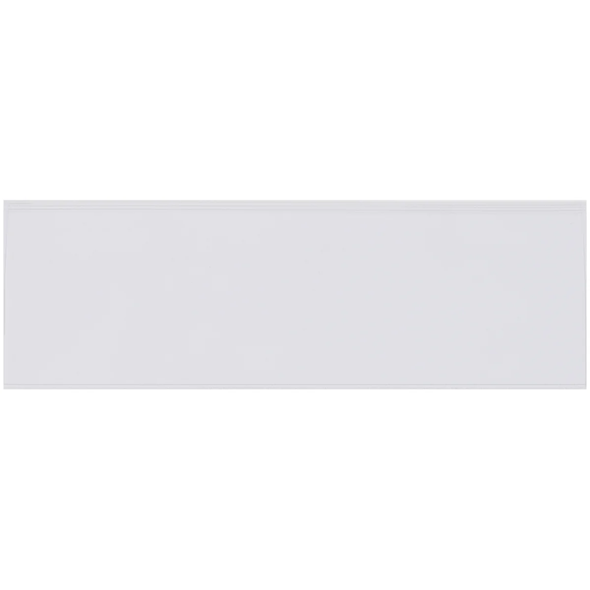 2 x 6 Open-Edge Plastic Label Holders 50/Case