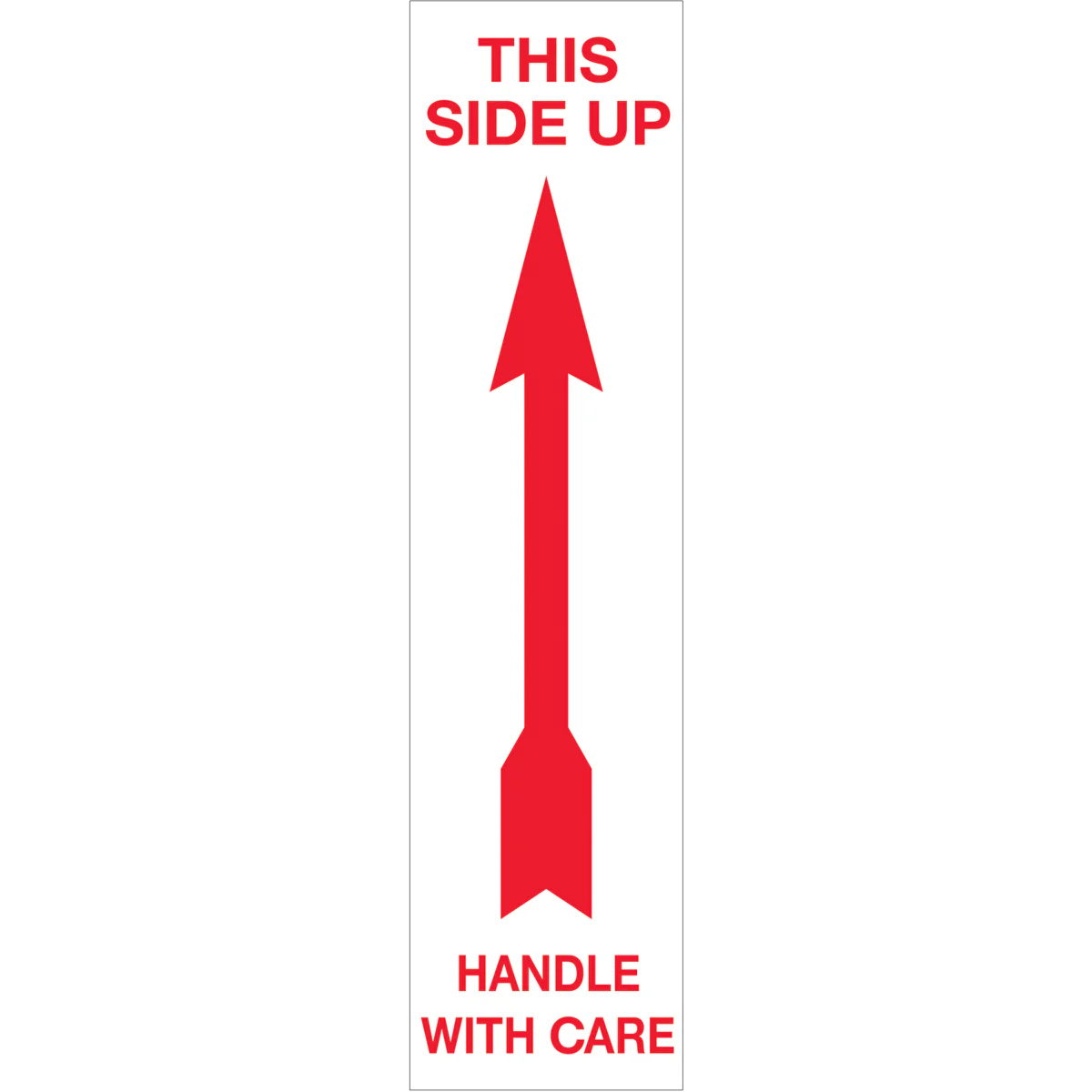 2 x 8" - "Up - Handle With Care" Arrow Labels 500/Roll