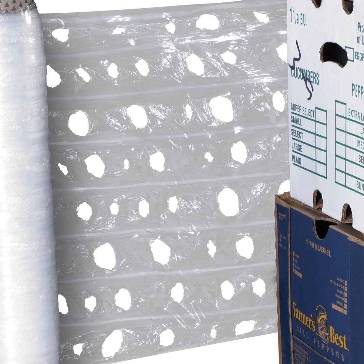 20" 1500 Feet/Roll Vented Pallet Wrap