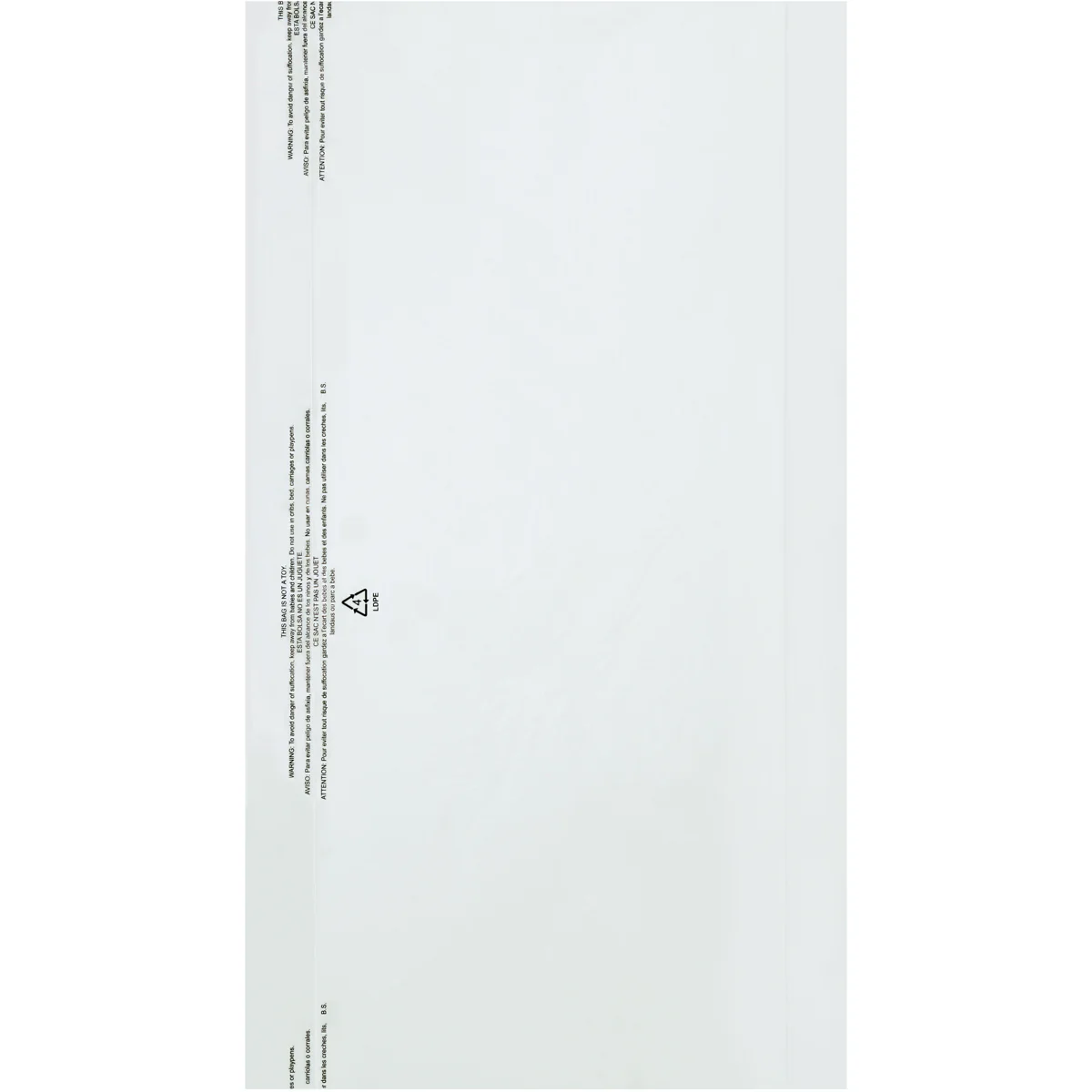 21 x 4 x 38 Clear Garment Bags (Recommended for Suits) 510/Roll