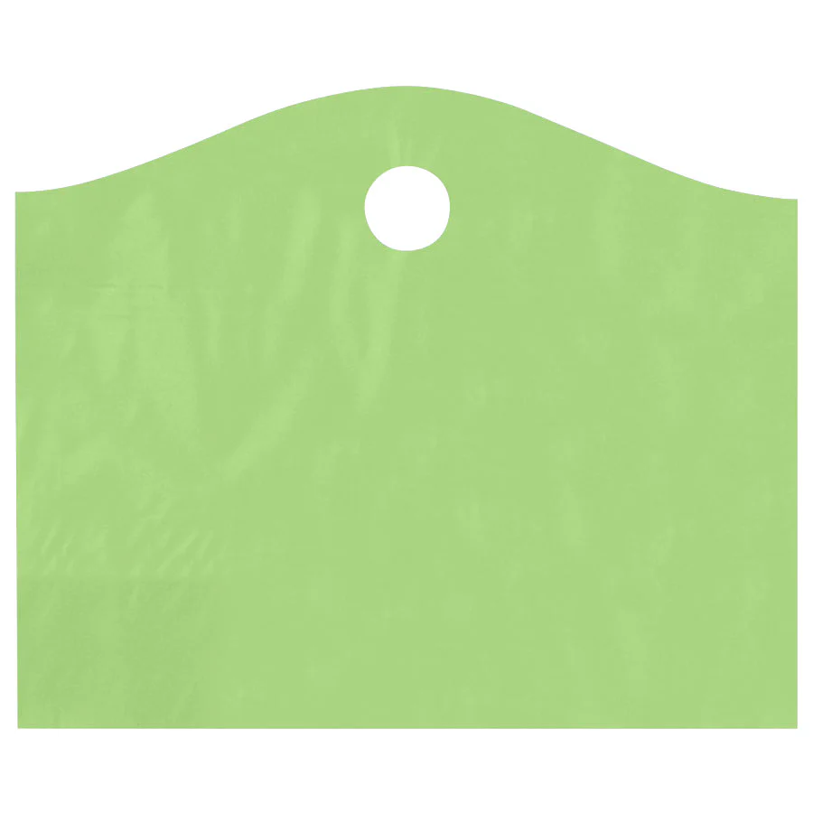 22 x 18 x 8 Citrus Green Superwave Bags w/ Die Cut Handle 250/Case