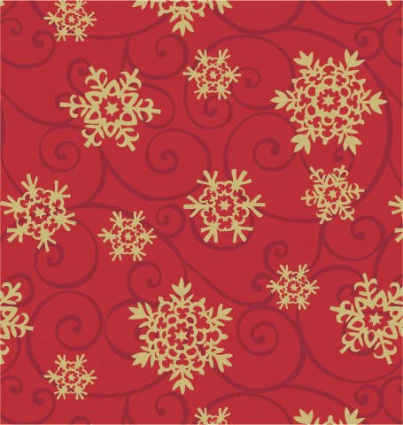 24" x 100 Feet Snowflake Medallions Cutter Box Gift Wrap