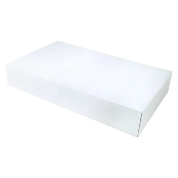 24 x 14 x 4 White Apparel Box - Matte Finish 25/Case