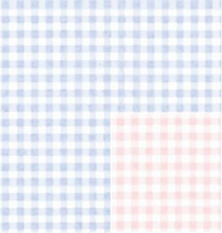 24" x 417 Feet Baby Gingham Reversible Half Ream Gift Wrap