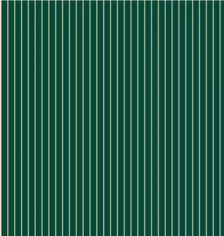24" x 417 Feet Gold & Green Stripe Half Ream Gift Wrap
