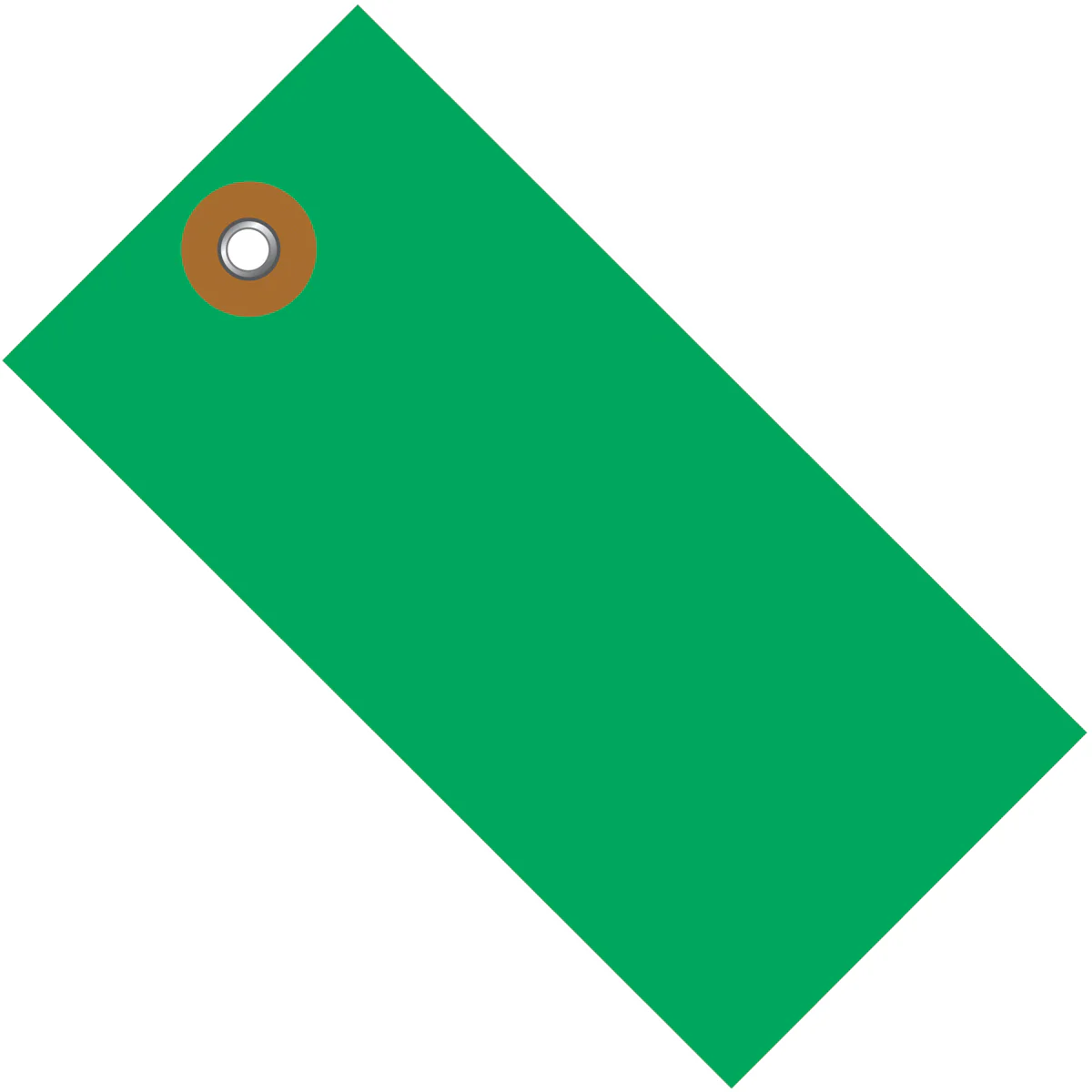 3 1/4x 1 5/8 Green Tyvek Shipping Tag 100/Case