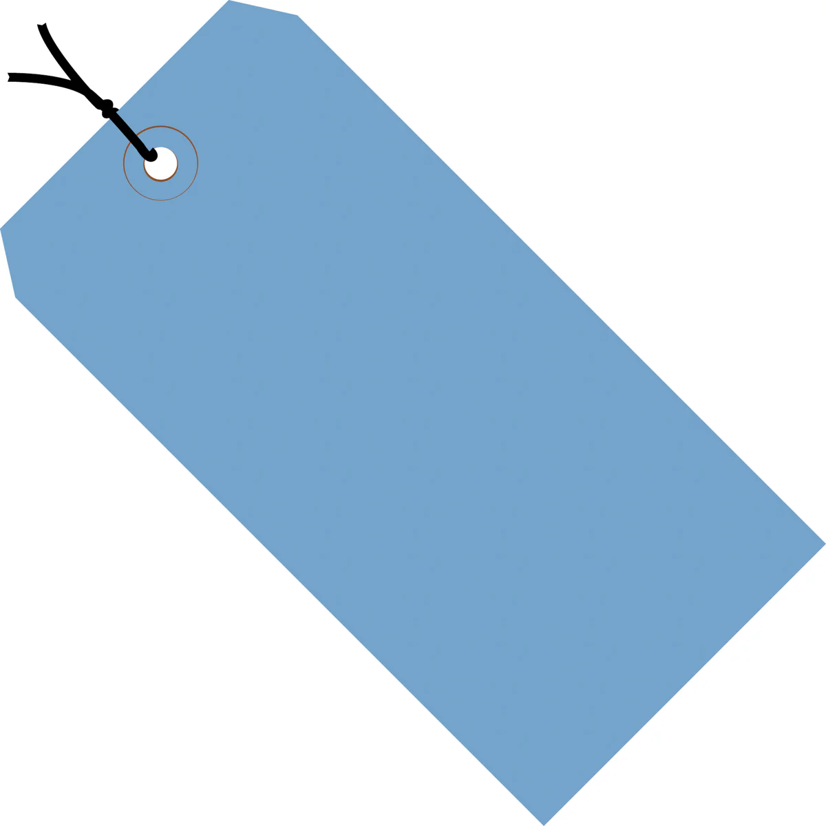 3-3/4 x 1-7/8 Pre-Strung Royal Blue Tags (THICK BOARD - 13 POINT) 1000/Case