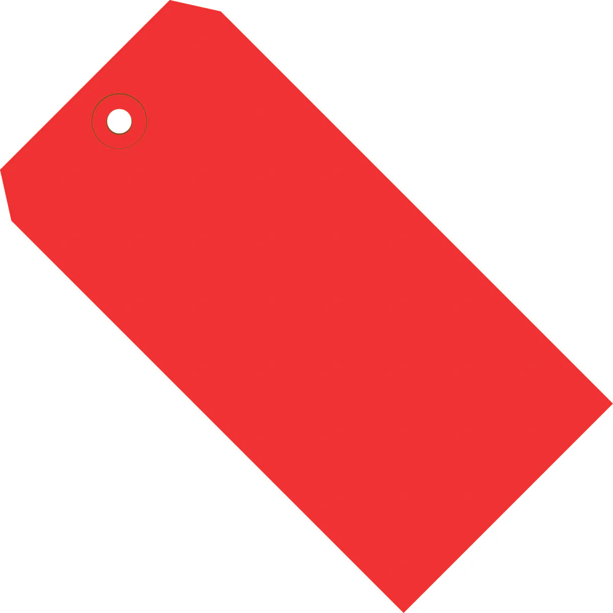 3-3/4 x 1-7/8 Red Tags (THICK BOARD - 13 POINT) 1000/Case