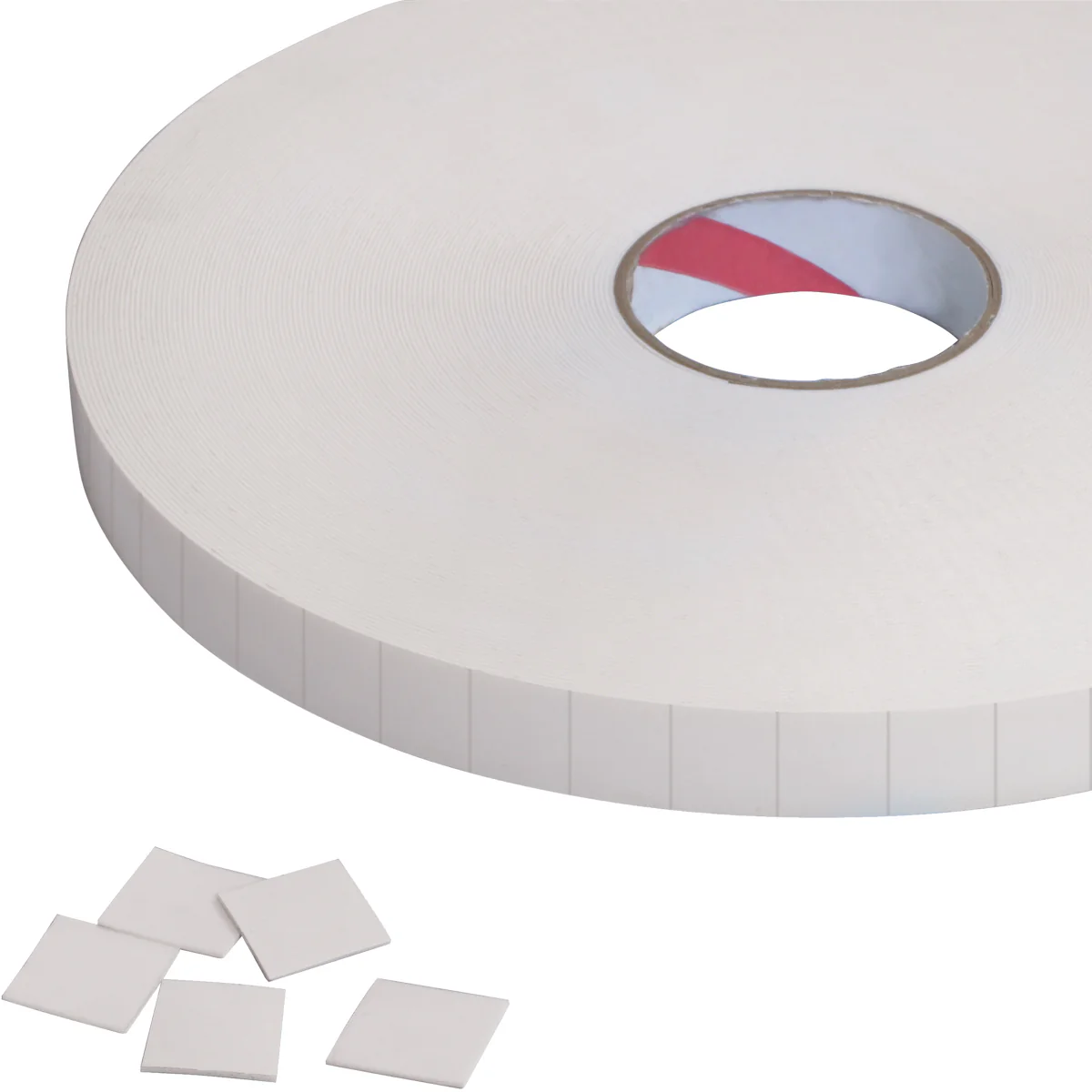 3/4 x 3/4" 1/32" Double Sided Foam Squares 864/Case