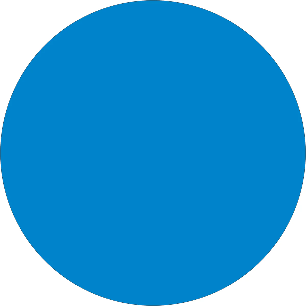 3" Light Blue Inventory Circle Labels 500/Roll