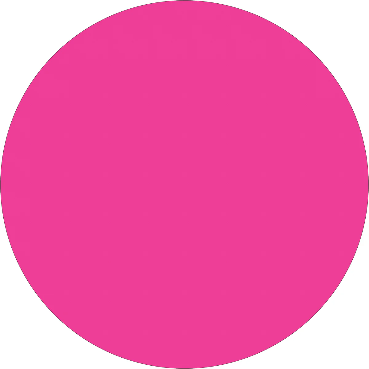 3" Fluorescent Pink Inventory Circle Labels 500/Roll