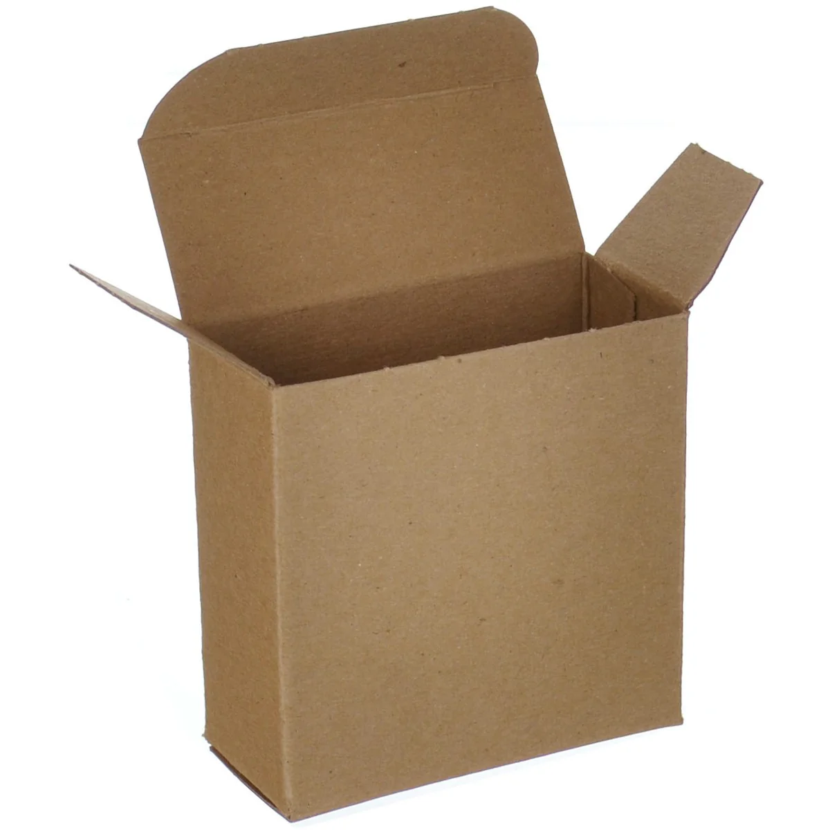 3 x 1 5/16 x 3 Brown 24pt 1-pc Chipboard Folding Carton 1000/Case