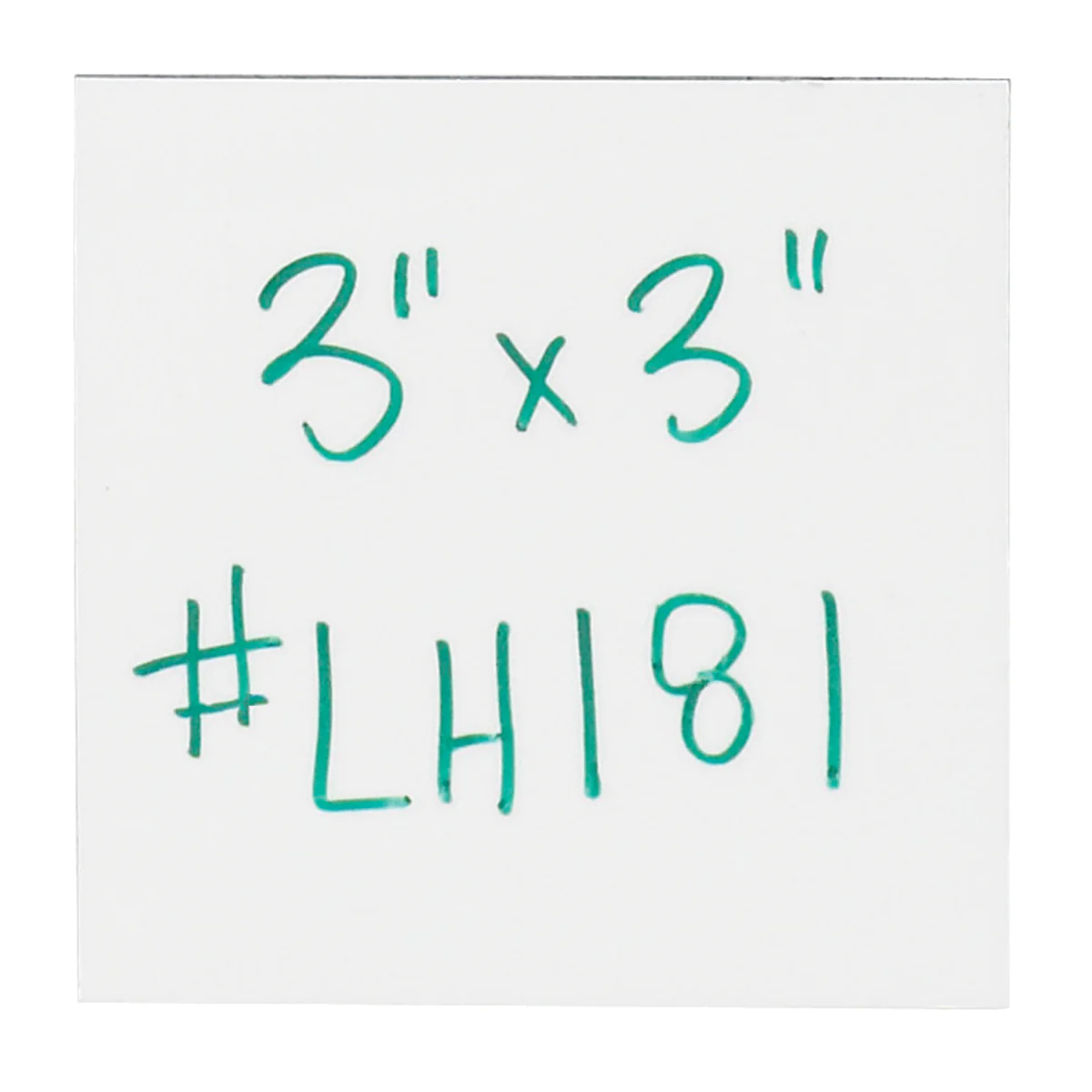 3 x 3 White Warehouse Labels - Magnetic Strips 25/Case