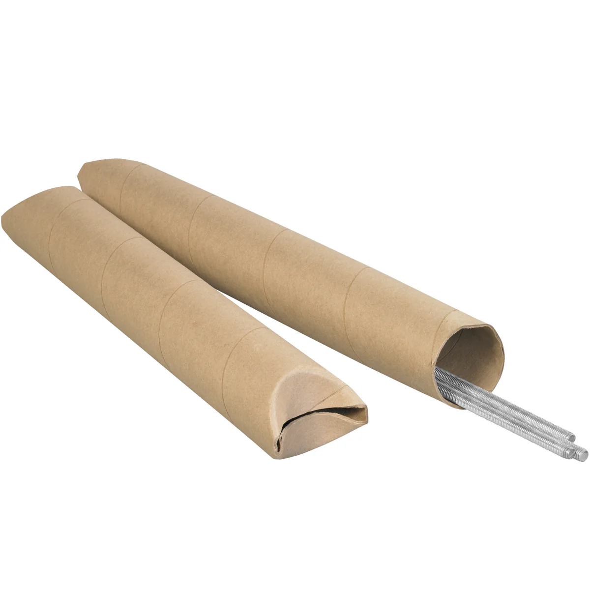 3 x 30 Kraft Crimped End Mailing Tubes .070 Gauge 24/Case