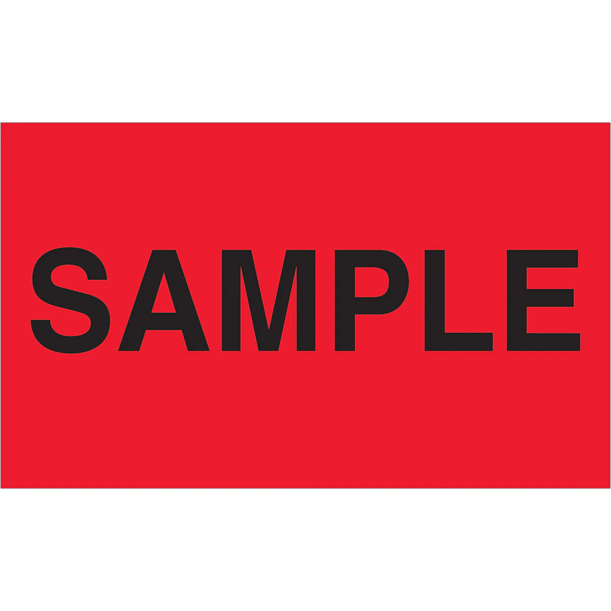 3 x 5" - "Sample" (Fluorescent Red) Labels 500/Roll