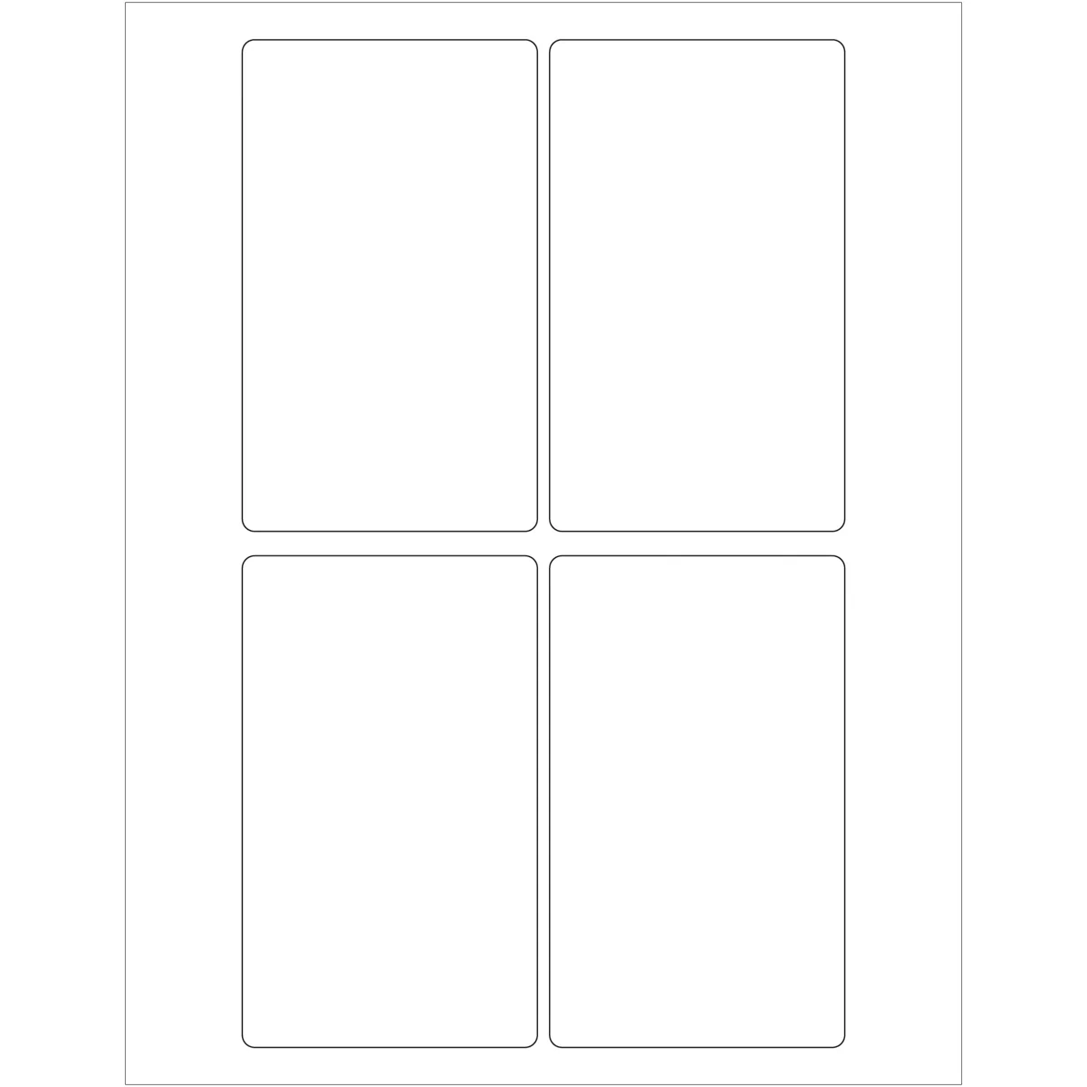 3 x 5" Weather-Resistant Laser Labels 400/Case