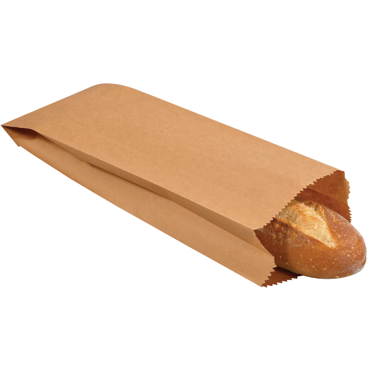 4 1/2 x 2 1/2 x 16 Kraft Paper Grocery Bags 500/Case