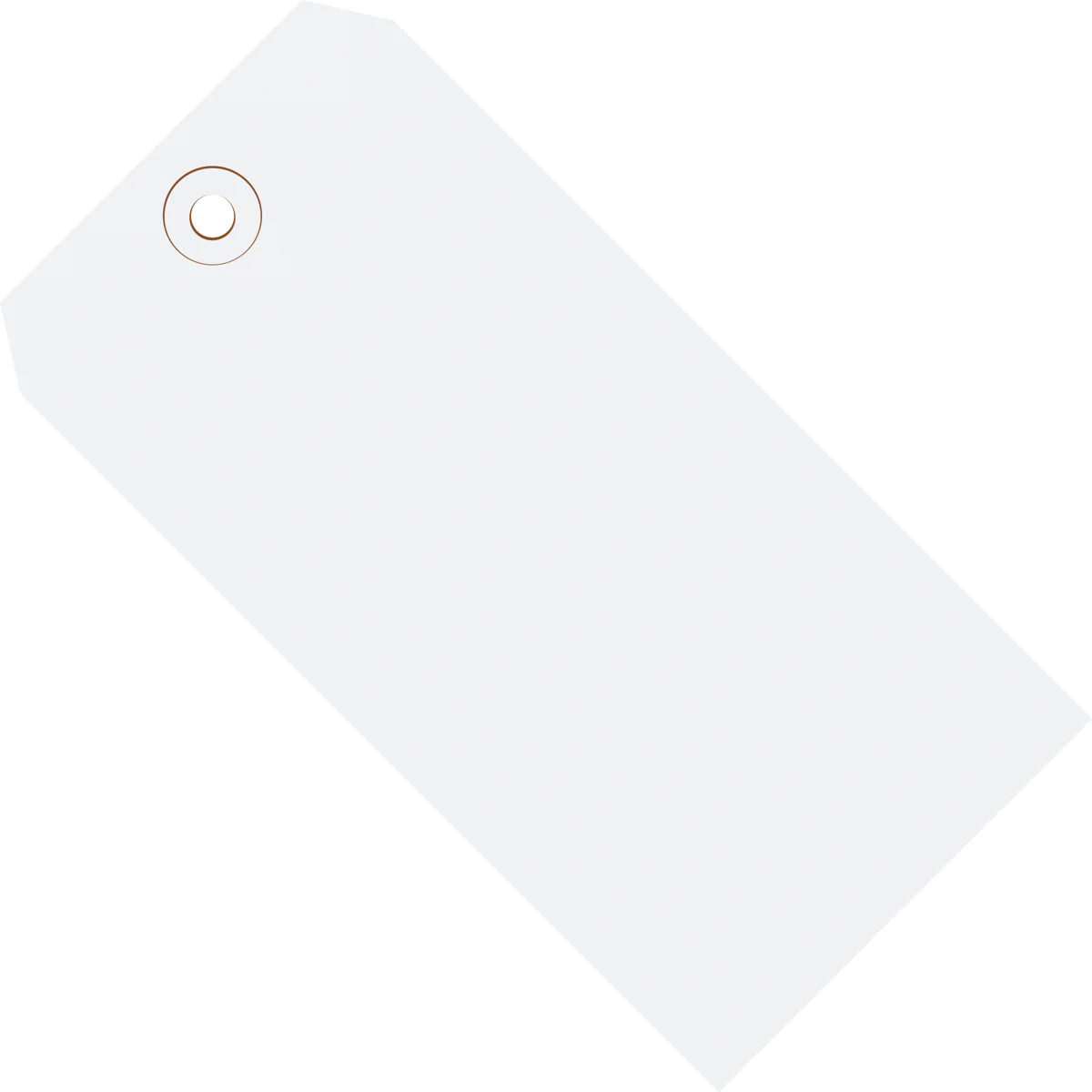 4-3/4 x 2-3/8 White Tags (THICK BOARD - 13 POINT) 1000/Case