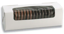 4-7/8 x 1-5/8 x 1-5/8 Golf Balls/Mints White Candy Box with Window 250/Case