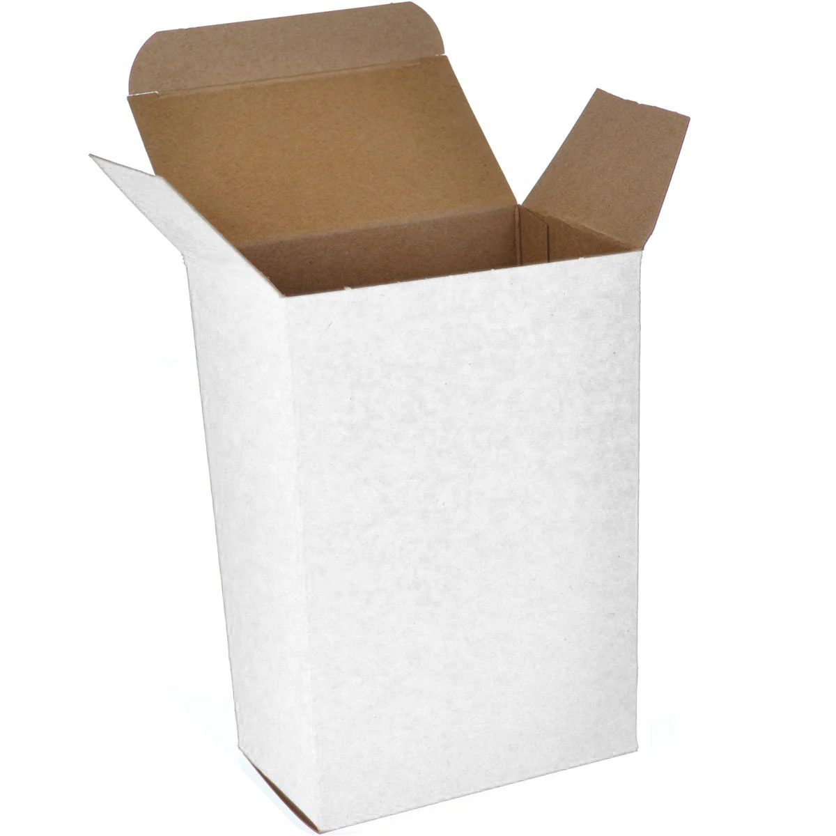 4 x 2 1/2 x 6 White 24pt 1-pc Chipboard Folding Carton 250/Case