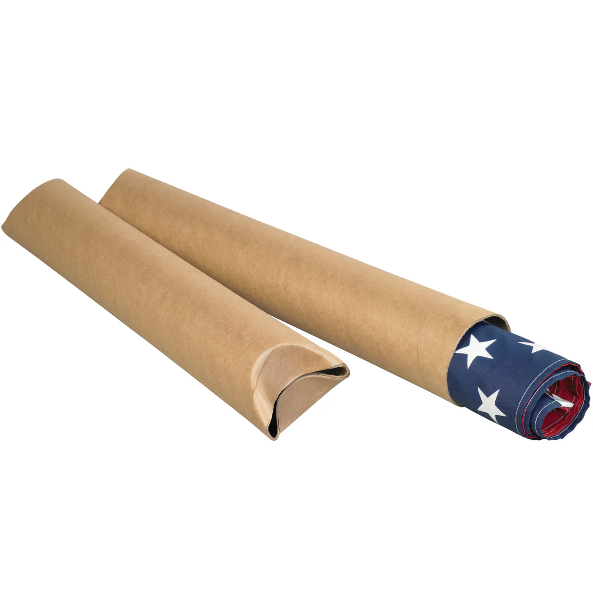 4 x 24 Kraft Crimped End Mailing Tubes .080 Gauge 15/Case
