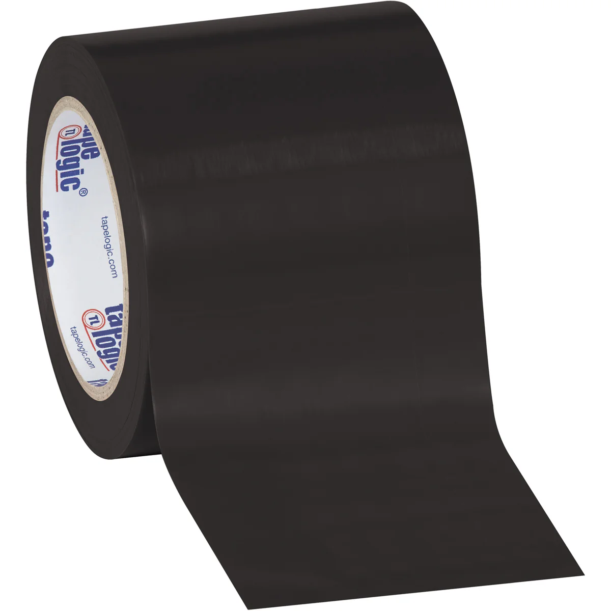 4" x 36 yds. Black Solid Vinyl Safety Tape 3/Case