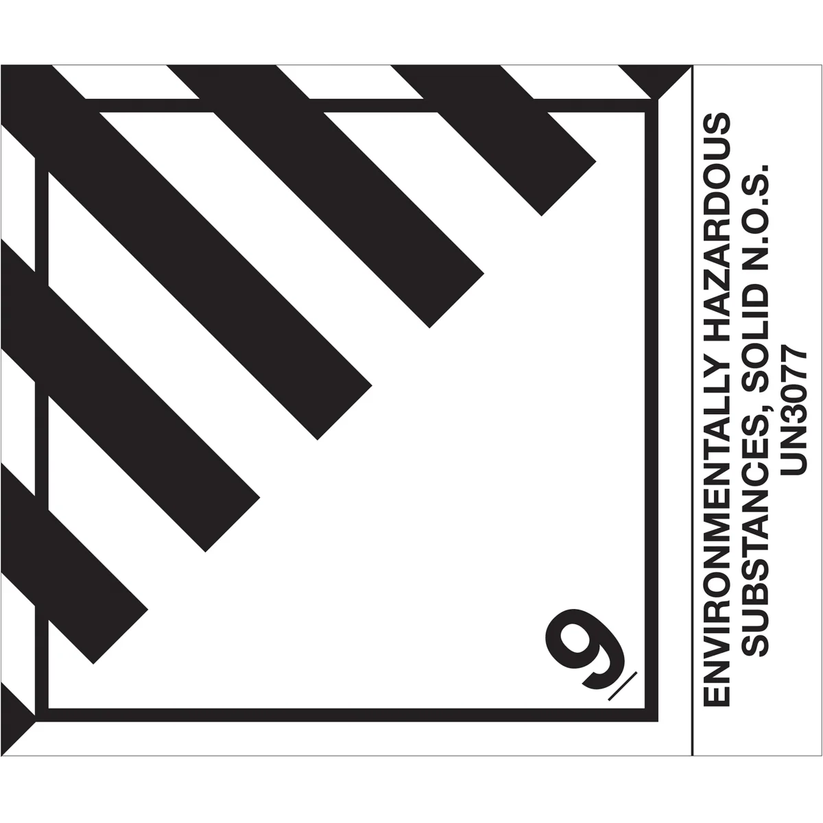 4 x 4 3/4" - "Env Haz Sub, Solid" Labels 500/Roll